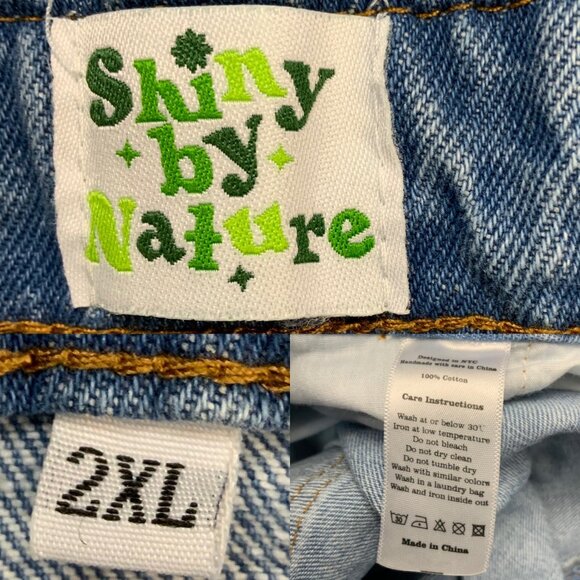 Shiny By Nature Denim Overalls 2XL XXL Blue - Picture 5 of 12